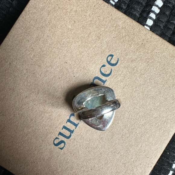 Sundance sterling silver labradorite stone ring size 6 unique artisan jewelry - Picture 6 of 7
